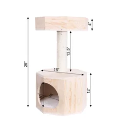 Armarkat Premium Scots Pine 29-Inch Real Wood Cat Tree With Perch And Condo 15 Armarkat Premium Scots Pine 29-Inch Real Wood Cat Tree With Perch And Condo -PawHut Store GUEST 210597fc 0bf7 40de 957d 9102f62d7470
