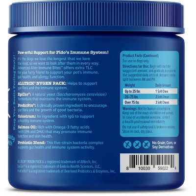 Zesty Paws Senior Advanced Allergy Immune Soft Chews For Dogs - Salmon Flavor - 90ct 2 Zesty Paws Senior Advanced Allergy Immune Soft Chews For Dogs - Salmon Flavor - 90ct - Image 2