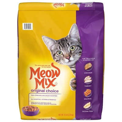 Meow Mix Original Choice With Flavors Of Chicken, Turkey & Salmon Adult Complete & Balanced Dry Cat Food 4 Meow Mix Original Choice With Flavors Of Chicken, Turkey & Salmon Adult Complete & Balanced Dry Cat Food - Image 4