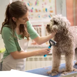 BOSHEL Undercoat Rake For Dogs - Premium Double Sided Dog Grooming Brush - Dog Deshedding Brush - Dematting Comb For Dogs -PawHut Store GUEST 21d935fc c27a 4796 be47 a8bb4b3ddc5f