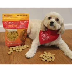 Charlee Bear Crunch Chicken, Pumpkin & Apple Flavor Dog Treat (2 Pack) - 8 Oz