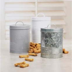 Amici Pet Retro Treats Storage Canister, 72 Oz. , White -PawHut Store GUEST 23078295 818b 4ee5 8526 3adf84409ca6