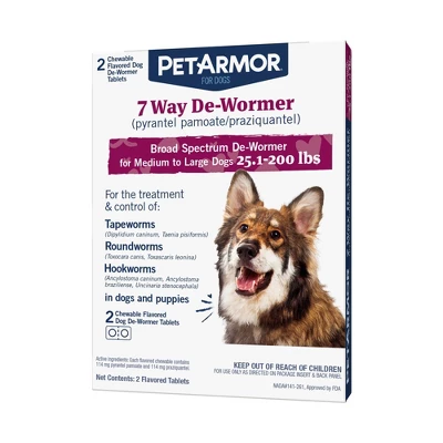 PetArmor 7-Way Deworm Dog Insect Treatment For Dogs 6 PetArmor 7-Way Deworm Dog Insect Treatment For Dogs - Image 6
