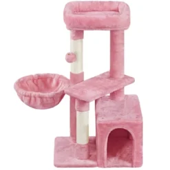 Yaheetech 33" Small Plush Cat Tree With Condo For Kittens -PawHut Store GUEST 25a2578c fe75 401d 92f2 3ac2bb8811cd