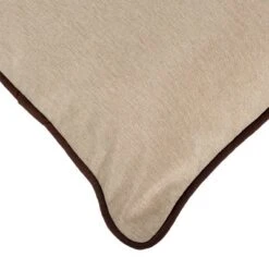 Winn + Willow Cuddler Piping Dog And Cat Bed - S - Beige And Chocolate -PawHut Store GUEST 25acad1e 91d9 4f64 8f30 358265254c2a