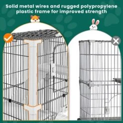 Yaheetech 4-Level Rolling Rabbit Cage With Platforms And Ramps, Chinchillas Gray -PawHut Store GUEST 2646f1ea f8d8 4da0 8d48 c5213a399e39