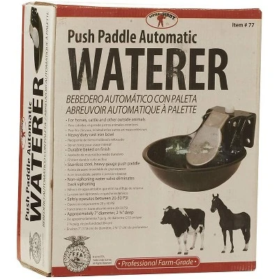 Little Giant 77 Cast Iron Farmhouse Agricultural Automatic Stock Waterer For Horses, Cattle, Sheep, Pigs, And Other Livestock, Black 1 Little Giant 77 Cast Iron Farmhouse Agricultural Automatic Stock Waterer For Horses, Cattle, Sheep, Pigs, And Other Livestock, Black