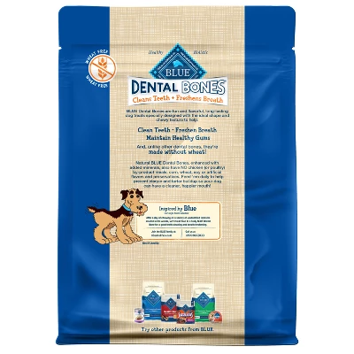 Blue Buffalo Dental Bones 27oz Bags Dog Treats - Small 1 Blue Buffalo Dental Bones 27oz Bags Dog Treats - Small