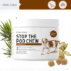 Chew + Heal Stop The Poo Coprophagia Treatment, Dog Supplement, Deters Dogs From Eating Poop - 120 Delicious Chews
