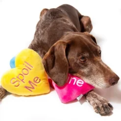 Midlee Candy Heart Valentine's Dog Toy- Set Of 4 -PawHut Store GUEST 297fdaf5 c013 4436 8b0f f389a9a1c06c