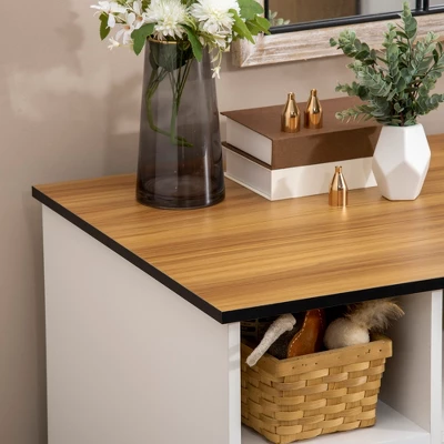 PawHut Dog Crate Furniture With Storage Space, Dog Kennel With Lockable Door, Pet Cage For Large Medium Dogs, 47" X 23.5" X 35" 5 PawHut Dog Crate Furniture With Storage Space, Dog Kennel With Lockable Door, Pet Cage For Large Medium Dogs, 47" X 23.5" X 35" - Image 5