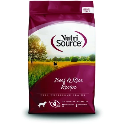 NutriSource Made With Beef And Brown Rice With Wholesome Grains Dry Dog Food - 5LB 1 NutriSource Made With Beef And Brown Rice With Wholesome Grains Dry Dog Food - 5LB