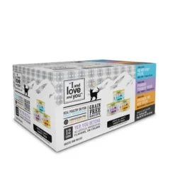 I And Love And You Pate All Day With Chicken, Fish And Turkey Flavor Wet Cat Food Variety Pack - 3oz/12ct
