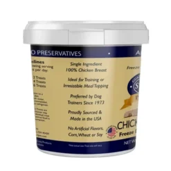 Stewart Freeze-Dried Chicken Breast Dog Treat - 3oz Tub