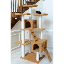 Armarkat 74" Multi-Level Real Wood Cat Tree Large Cat Play Furniture With ScratchhIng Posts, Large Platform, Beige/Brown 10 Armarkat 74" Multi-Level Real Wood Cat Tree Large Cat Play Furniture With ScratchhIng Posts, Large Platform, Beige/Brown -PawHut Store GUEST 2fe30525 119b 4112 8b34 571ac39a80df