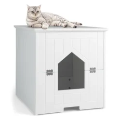 Tangkula Cat Litter Box Enclosure W/ Flip Magnetic Half Door Hidden Litter Box Enclosure 15 Tangkula Cat Litter Box Enclosure W/ Flip Magnetic Half Door Hidden Litter Box Enclosure -PawHut Store GUEST 3008a533 75aa 4049 9002 e4908f62b8a4
