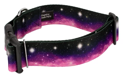 Country Brook Petz 1 1/2 Inch Deluxe Heavenly Space Dog Collar 1 Country Brook Petz 1 1/2 Inch Deluxe Heavenly Space Dog Collar