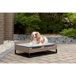 TailZzz Milo Wooden Pet Bed With Mattress Small / Medium Dog Bed -PawHut Store GUEST 30820bf5 70cd 4b98 80ac 2dada41fff31