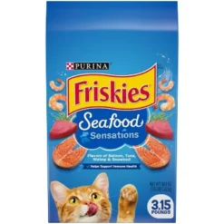 Purina Friskies Seafood Sensations With Flavors Of Salmon, Tuna, Shrimp & Seaweed Adult Complete & Balanced Dry Cat Food -PawHut Store GUEST 30cd59c6 9e3c 4a7c bed1 bc123078f8d7