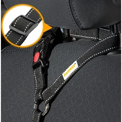 PAWBEE Dog Car Headrest Seatbelts – 2 Pack Durable Nylon Dog Seat Belts, With Reflective Elastic Bungee For Safety – Adjust To Fit All Your Cars 4 PAWBEE Dog Car Headrest Seatbelts – 2 Pack Durable Nylon Dog Seat Belts, With Reflective Elastic Bungee For Safety – Adjust To Fit All Your Cars - Image 4
