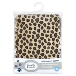Luvable Friends Pet Thunder Anxiety Jacket, Leopard