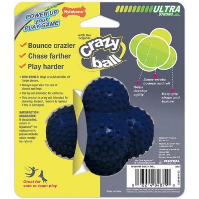 Nylabone Power Play Crazy Ball Dog Toy Large 1 Nylabone Power Play Crazy Ball Dog Toy Large
