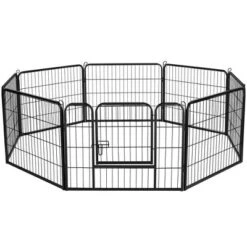 Yaheetech 8-Panel Metal Dog Playpen Fence For Outdoor Indoor -PawHut Store GUEST 33642e2f b1ba 40bd 9352 770bb9142374