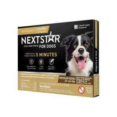 NextStar Flea & Tick Topical Treatment For Dogs - 3ct 6 NextStar Flea & Tick Topical Treatment For Dogs - 3ct - Image 6
