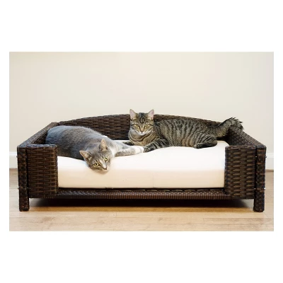 Iconic Pet Beds For Dogs And Cats - Rattan Rectangular Sofa - Black 11 Iconic Pet Beds For Dogs And Cats - Rattan Rectangular Sofa - Black - Image 11
