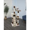 Go Pet Club 52" IQ Busy Box Cat Condo With Sisal Covered Scratching Posts SF058 - Beige