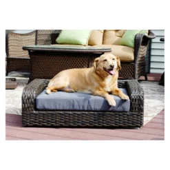 Iconic Pet Beds For Dogs And Cats - Rattan Sofa - Brown -PawHut Store GUEST 35ea3901 b208 4a8a 864c 81db59d49b6f