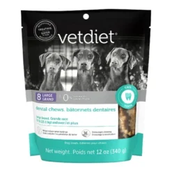 Vetdiet Dog Dental Chew L, 12 Oz