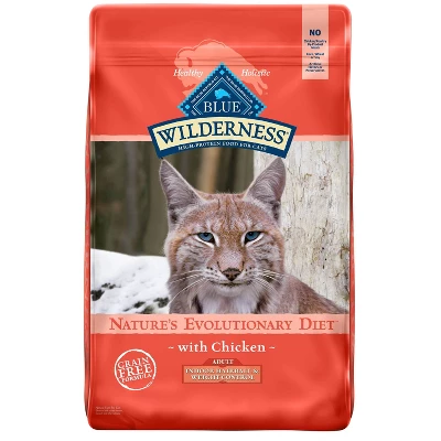 Blue Buffalo Wilderness Grain Free Indoor Hairball & Weight Control With Chicken Adult Premium Dry Cat Food 6 Blue Buffalo Wilderness Grain Free Indoor Hairball & Weight Control With Chicken Adult Premium Dry Cat Food - Image 6