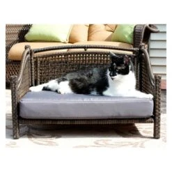 Iconic Pet Beds For Dogs And Cats - Rattan Maharaja Bed - Brown -PawHut Store GUEST 362765ce 98a3 4175 9e54 69fb2fdde055