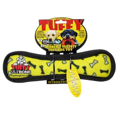 Tuffy Ultimate Bone Dog Toy - Yellow 2 Tuffy Ultimate Bone Dog Toy - Yellow - Image 2