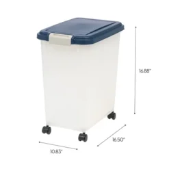 IRIS USA Airtight Pet Food Container With Casters, Navy 14 IRIS USA Airtight Pet Food Container With Casters, Navy -PawHut Store GUEST 3738861a 6728 4122 8d22 94c748d29016