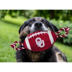 NCAA Oklahoma Sooners Nylon Football Dog Toy