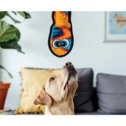 Outward Hound Invicibles Snake Dog Toy - Orange - L