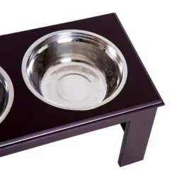 PawHut Durable Wooden Dog Feeding Station With 2 Included Dog Food Bowls And A Non-Slip Base 9 PawHut Durable Wooden Dog Feeding Station With 2 Included Dog Food Bowls And A Non-Slip Base -PawHut Store GUEST 395a8fd4 3126 4591 9a10 6ed27f7e8e18