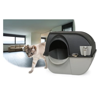 Omega Paw Elite Roll 'N Clean Self Cleaning Litter Box With Integrated Litter Step And Unique Sifting Grill 2 Omega Paw Elite Roll 'N Clean Self Cleaning Litter Box With Integrated Litter Step And Unique Sifting Grill - Image 2
