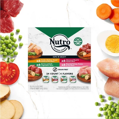 Nutro Natural Grain-Free Beef, Lamb, Chicken, Turkey Adult Wet Dog Food - 3.5oz/24ct 3 Nutro Natural Grain-Free Beef, Lamb, Chicken, Turkey Adult Wet Dog Food - 3.5oz/24ct - Image 3