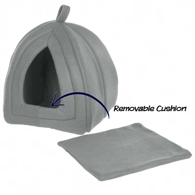 Pet Adobe Igloo Style Pet Tent For Cats, Gray 2 Pet Adobe Igloo Style Pet Tent For Cats, Gray - Image 2