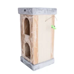 Armarkat Double Condo Real Wood Cat House With Scratching Carpet For Cats, Kitty Enjoyment -PawHut Store GUEST 3bde1232 c75e 441f 9f3a 7d527ecf0f99
