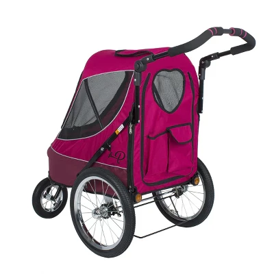 Petique All Terrain Cozy & Comfortable Pet Jogger Stroller With Tire Pump - Up To 77 LB 4 Petique All Terrain Cozy & Comfortable Pet Jogger Stroller With Tire Pump - Up To 77 LB - Image 4