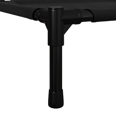 Elevated Dog Bed - 36x30-Inch Portable Pet Bed With Non-Slip Feet - Indoor/Outdoor Dog Cot Or Puppy Bed For Pets Up To 80lbs By PETMAKER (Black) 4 Elevated Dog Bed - 36x30-Inch Portable Pet Bed With Non-Slip Feet - Indoor/Outdoor Dog Cot Or Puppy Bed For Pets Up To 80lbs By PETMAKER (Black) - Image 4