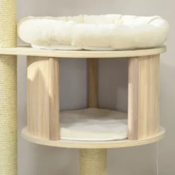 PawHut 3-Level Cat Tree With Sisal Scratching Posts, Fun Cat Badminton Toy For Playing, Soft Cushions, & Play Areas -PawHut Store GUEST 3d770187 3e88 40b5 bcad 088f378db2a1