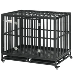 PawHut Heavy Duty Dog Cage Metal Kennel And Crate Dog Playpen With Lockable Wheels, Slide-out Tray And Anti-Pinching Floor 11 PawHut Heavy Duty Dog Cage Metal Kennel And Crate Dog Playpen With Lockable Wheels, Slide-out Tray And Anti-Pinching Floor -PawHut Store GUEST 3e144be5 8cd7 4d02 8b90 5d98127ac61b