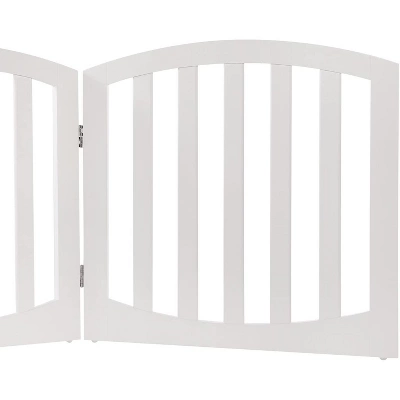 Arf Pets 24" Tall Freestanding Wooden Folding Dog Gate - White 5 Arf Pets 24" Tall Freestanding Wooden Folding Dog Gate - White - Image 5