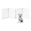 Pet Adobe Freestanding Foldable 4-Panel Pet Gate - White