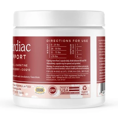 Fera Pet Organics Cardiac Heart Support Powder For Dogs And Cats - Fish Flavor 2 Fera Pet Organics Cardiac Heart Support Powder For Dogs And Cats - Fish Flavor - Image 2